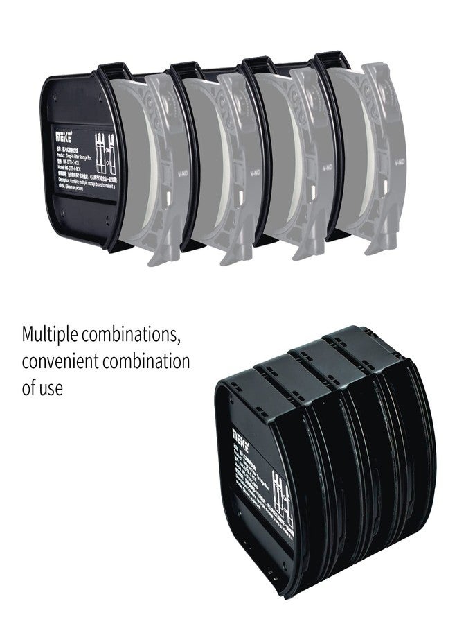 Meke Meike Drop-in Filter Storage Box Hold For 4 Filters Such as VND CPL UV Black Pro-Mist Drop-in Filters etc - Image 5